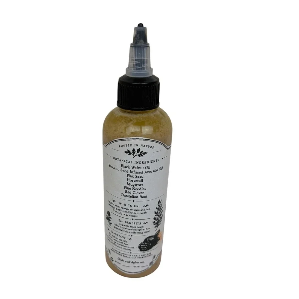 Black Walnut Avocado Seed Botanical Conditioning Hair Scalp Oil 2oz